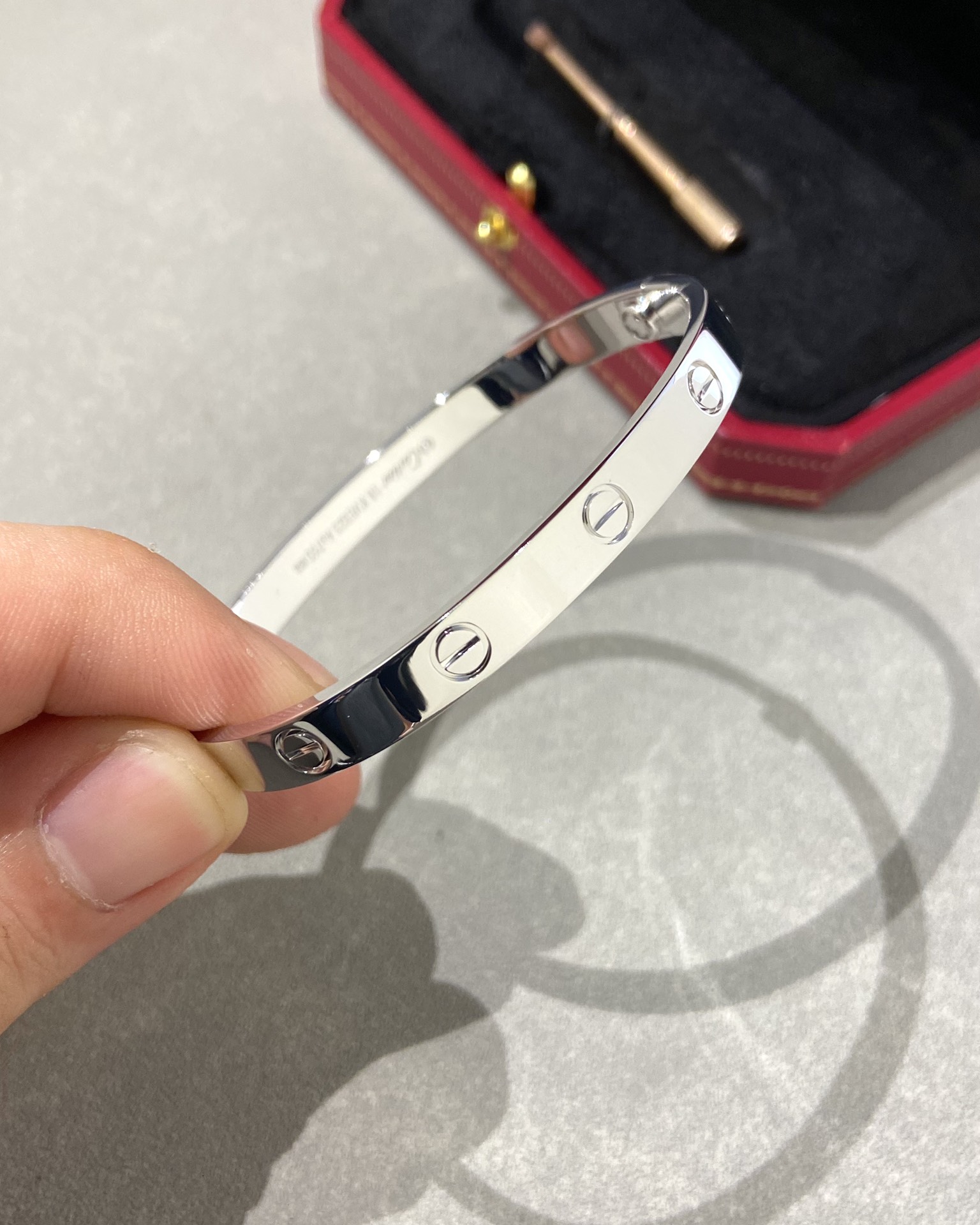 Cartier wide diamond-free bracelet