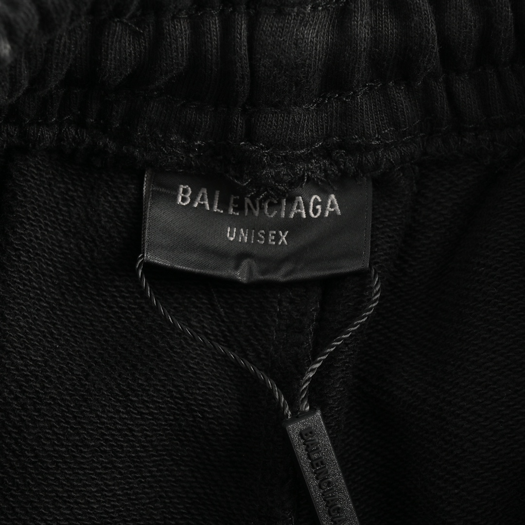 Balenciaga 24Fw Cola Embroidery Fried Snowflakes Wide Leg Pants
