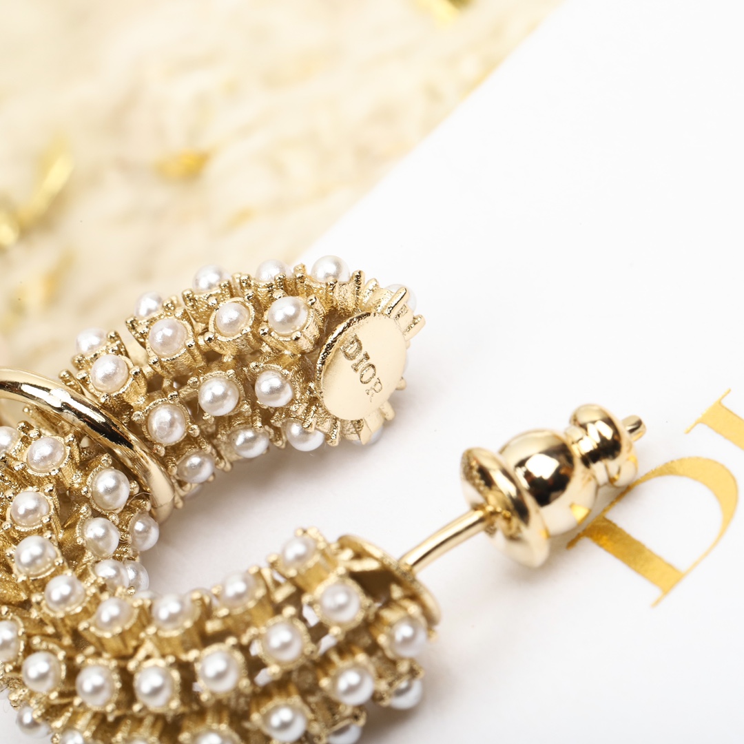 Dior Baroque Pearl Earrings
