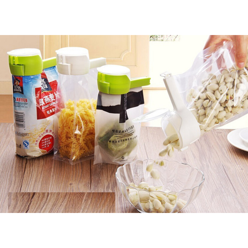 Seal Pour Food Storage Bag Clip