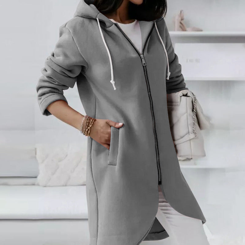Autumn and Winter Street Sweater with New Style Zipper