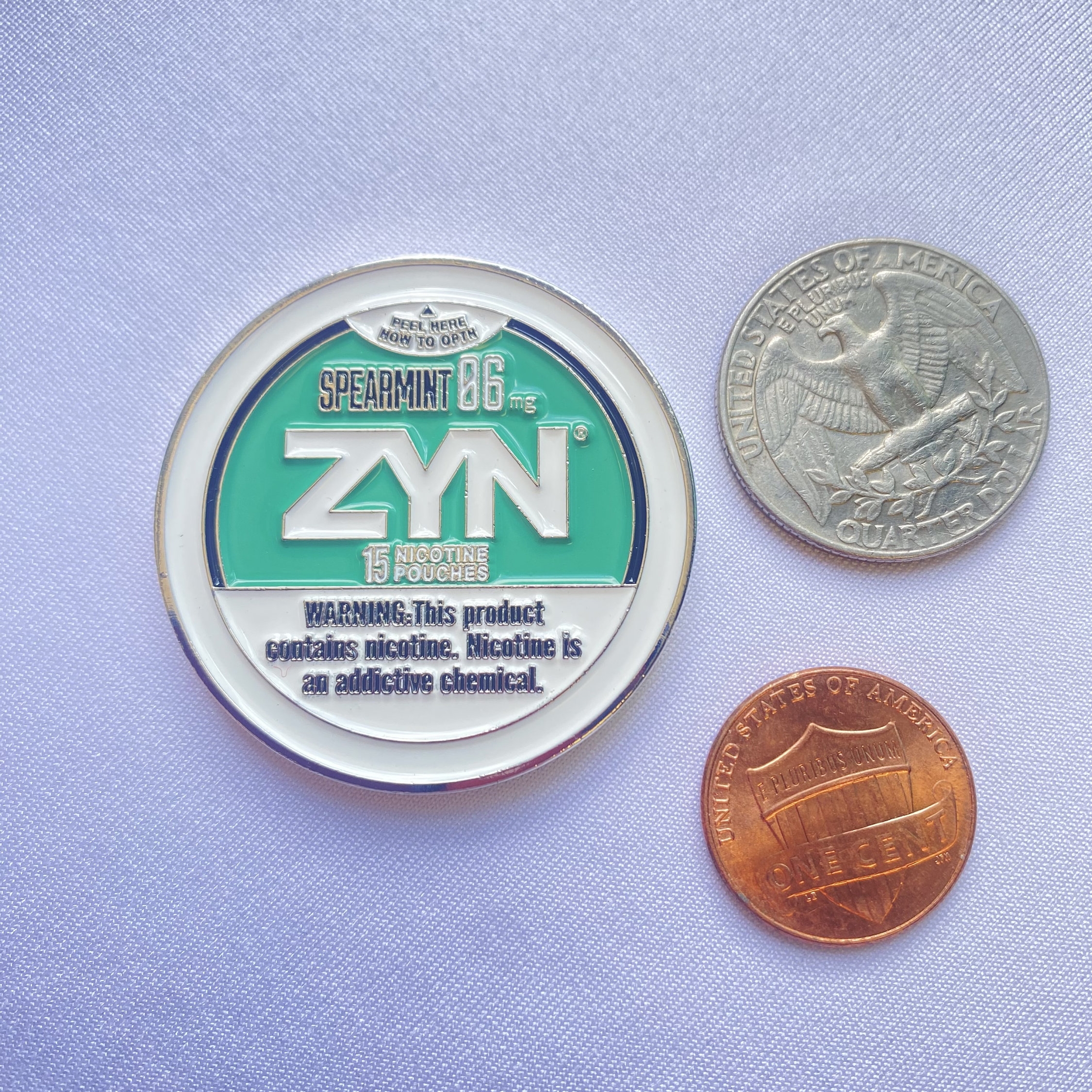 Zyn Challenge Coin | Ball marker, Challenge Coin, Golf Marker