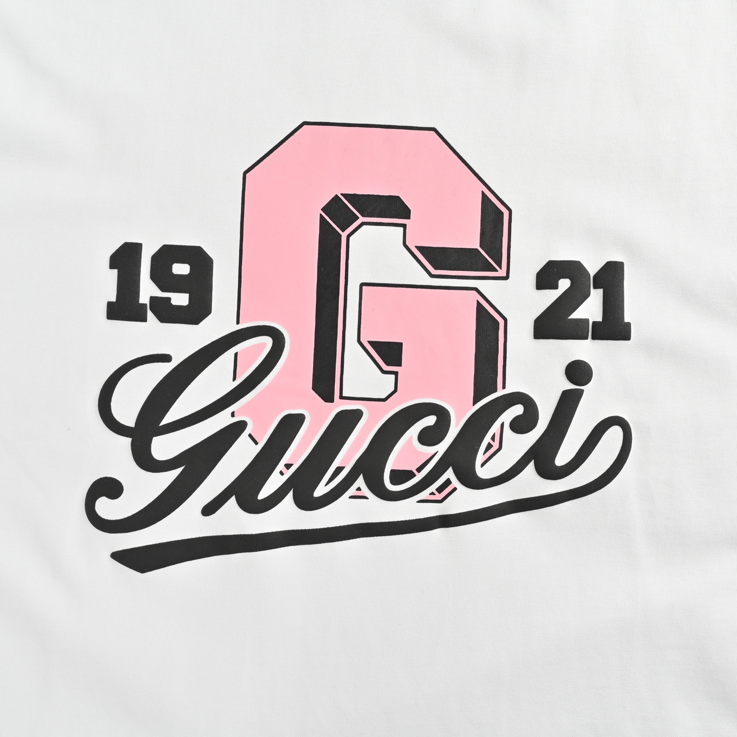 Gucci 25ss 1921 lettering logo short sleeve
