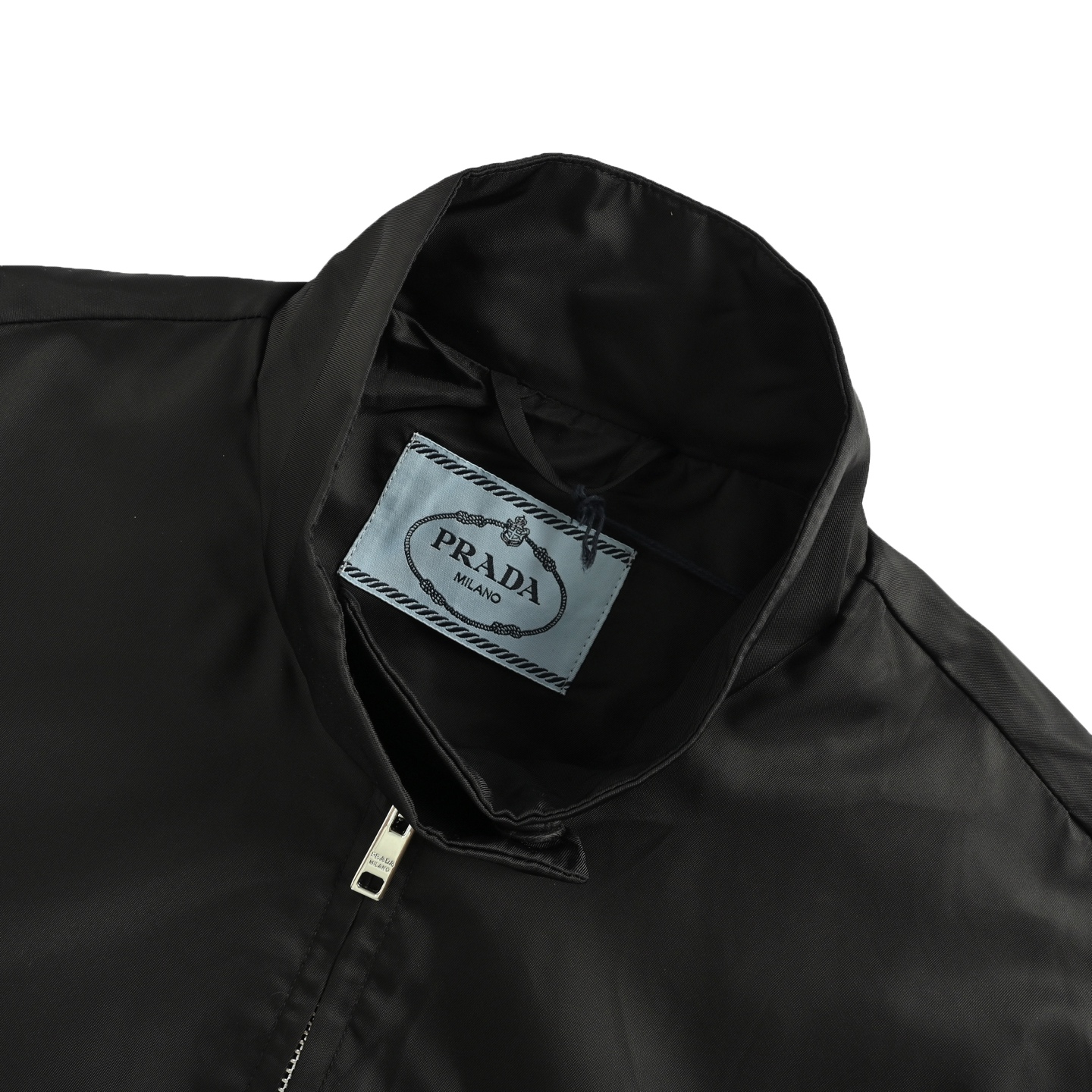 Prada 25Fw back collar triangle logo stand collar jacket