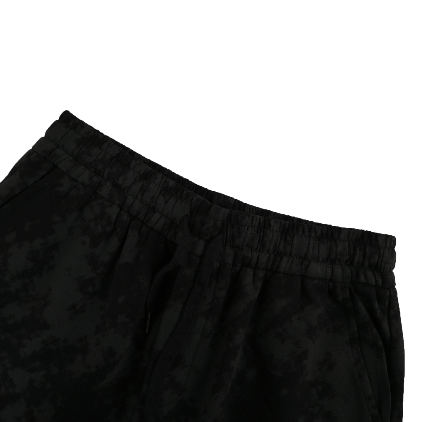 Prada black camouflage triangle logo shorts