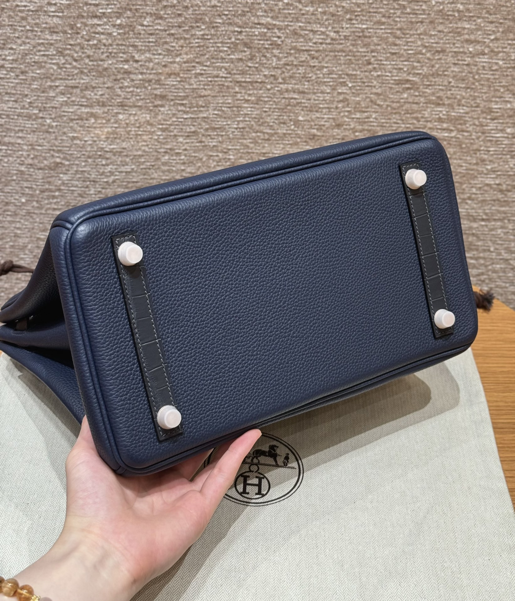 Hermès Birkin Touch 73Blue saphir (Handmade to order)
