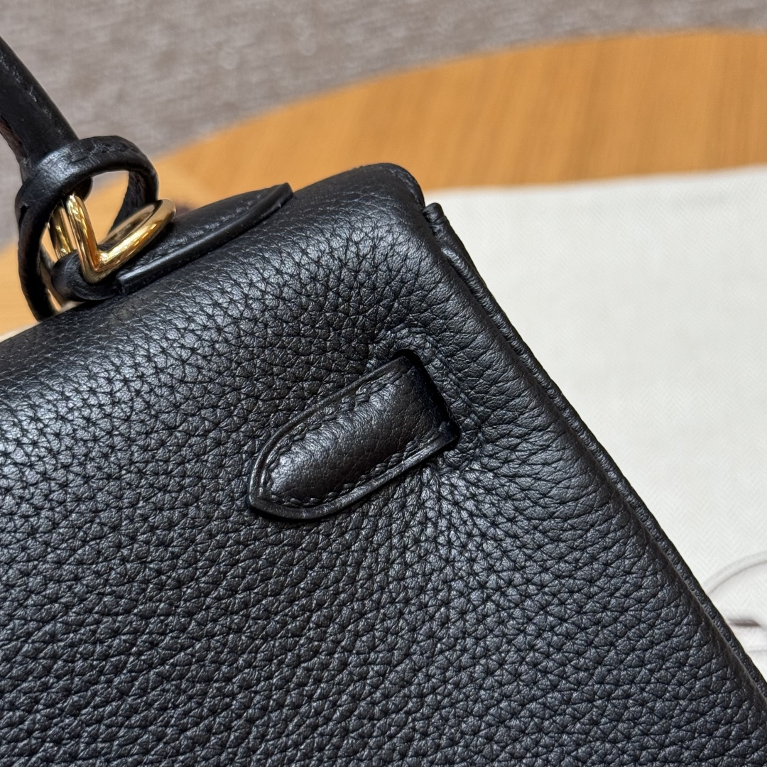 Hermès Kelly ck89Noir Handbag (Handmade to Order)