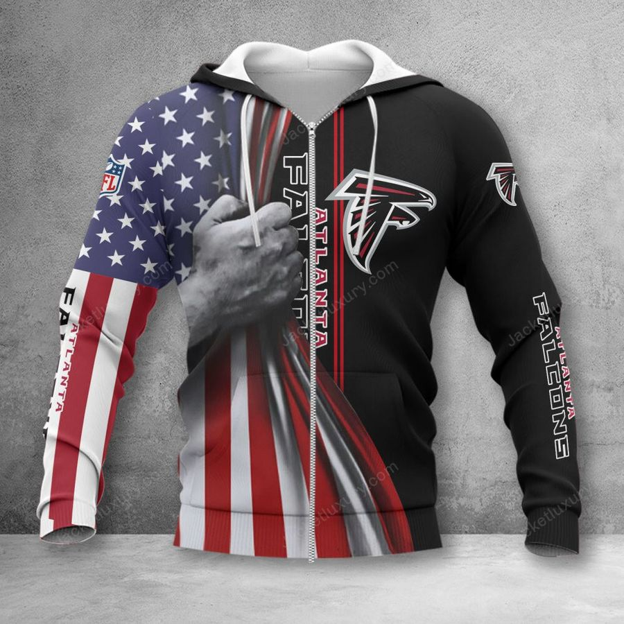ATLANTA FALCONS 3D HOODIE SKULL0804
