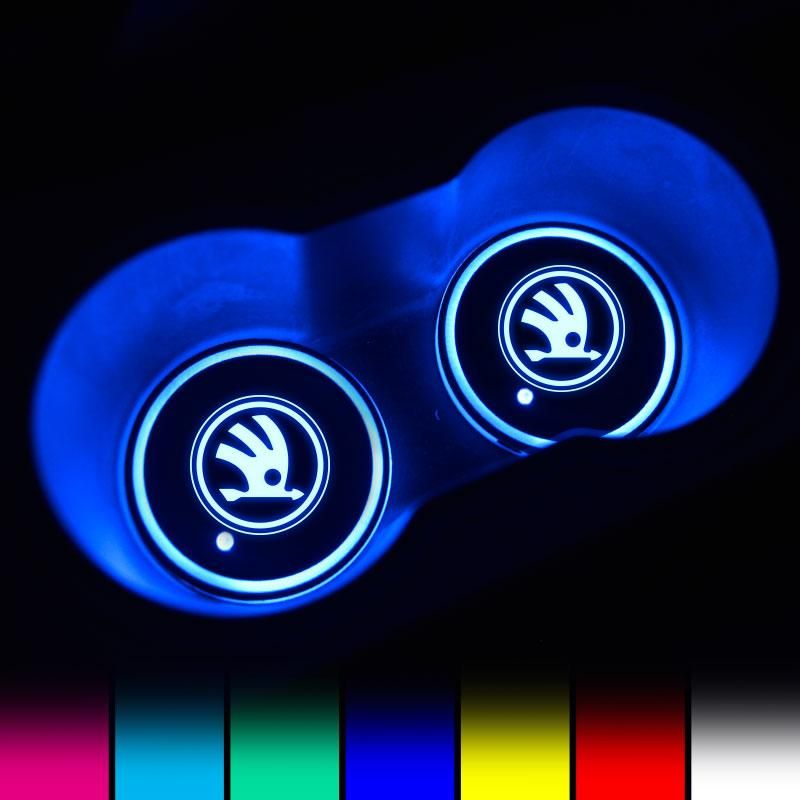 🚗Rainbow Light LED Car Coaster