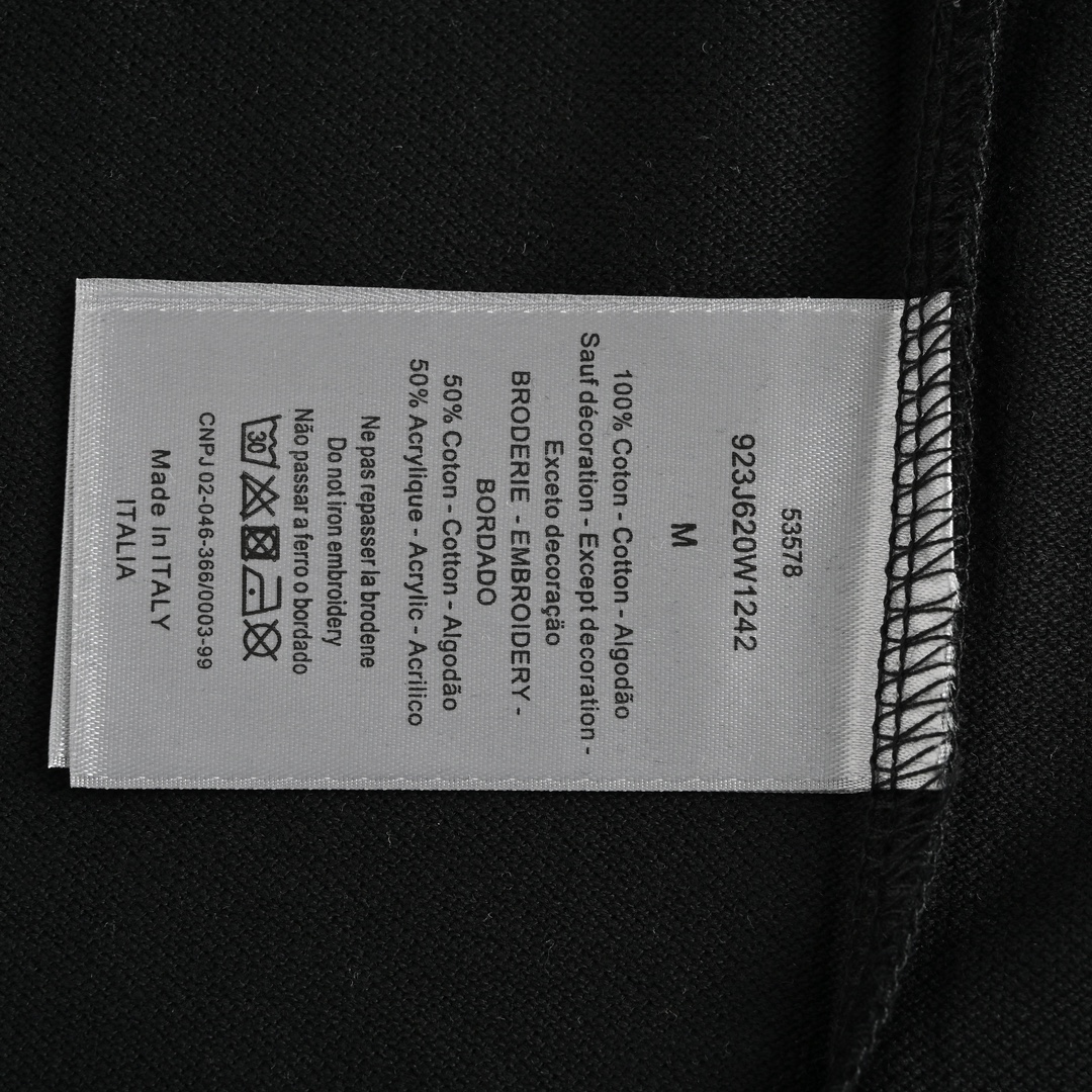 Dior 22ss embroidered CD letters Polo short sleeve