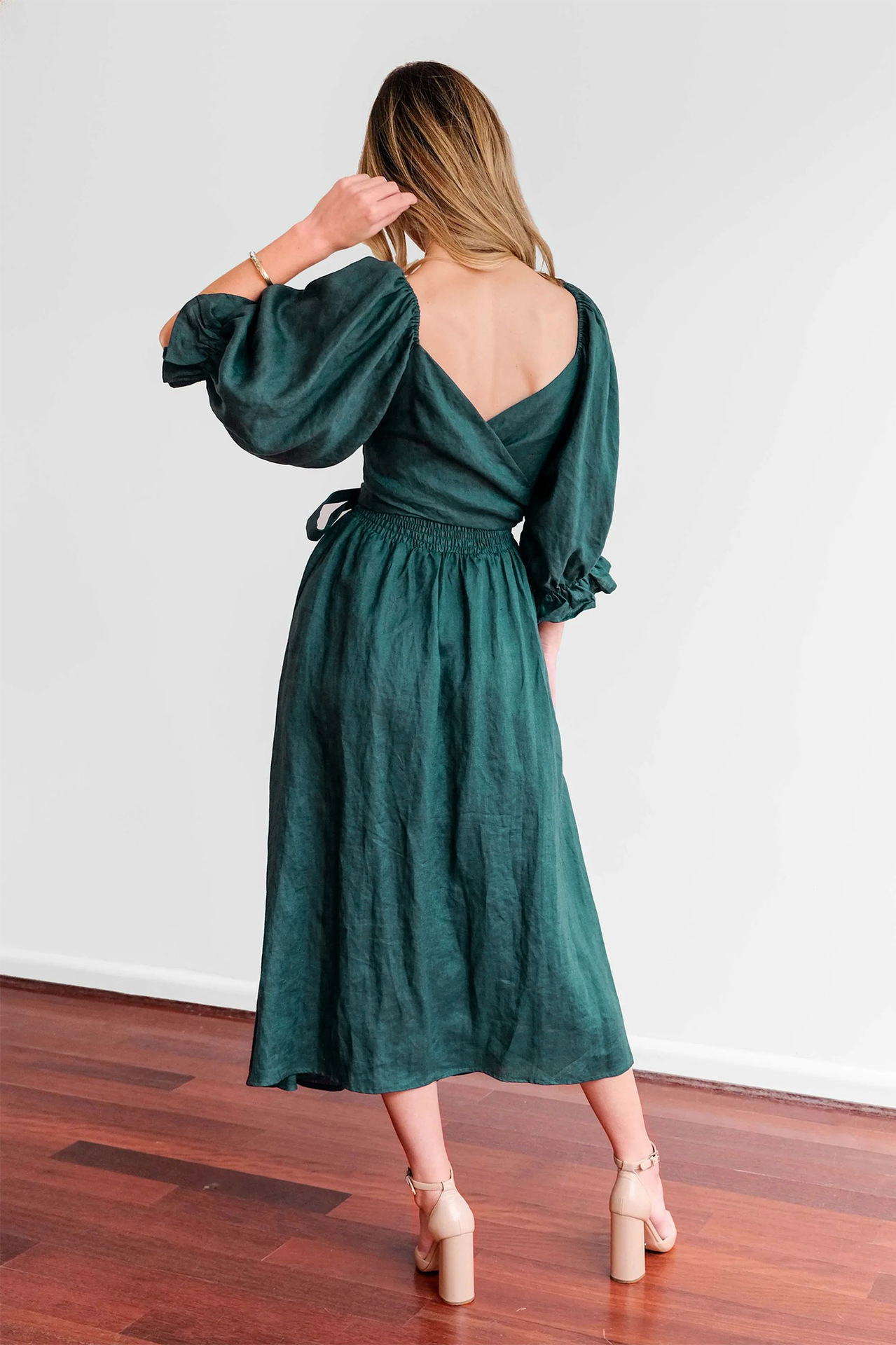 💥Hot Sale-[SAVE 50% OFF]--🏖️FRENCH RUFFLED LANTERN SLEEVES MULTI-WEAR DRESS--BUY 2 GET 10% OFF & FREE SHIPPING