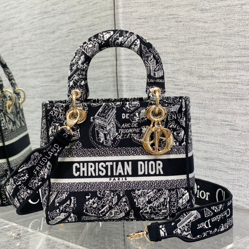 Dior CD Lady Embroidered Diana Bag 6605