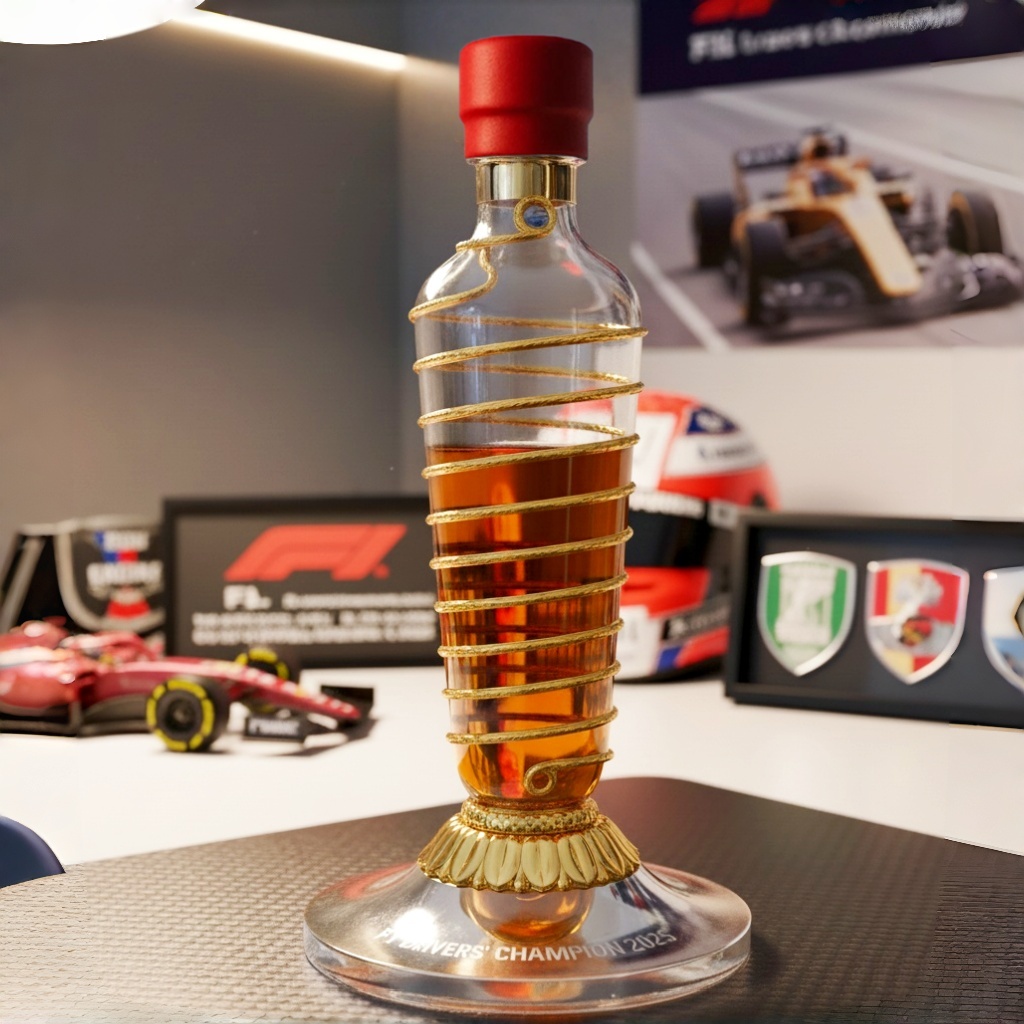 F1 Drivers' Championship Trophy Whiskey Bottle