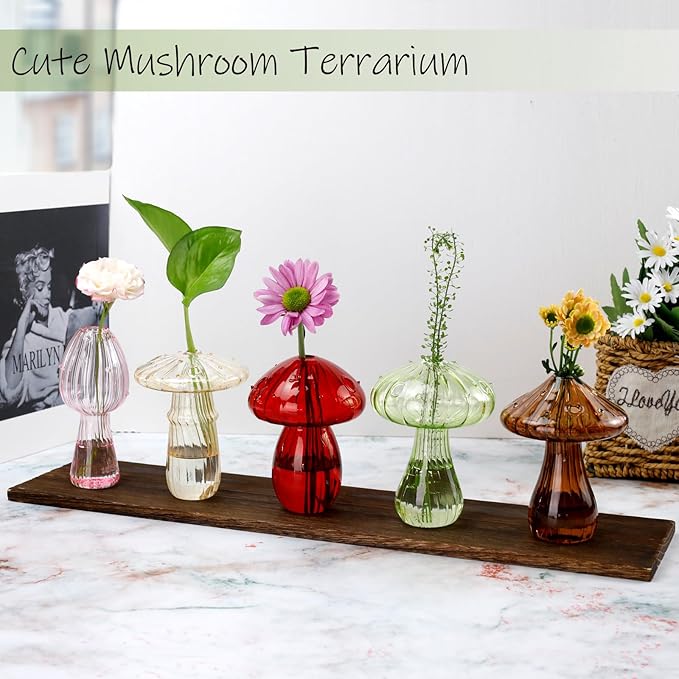 🍄🌺Colorful Mushroom Breeding Vase