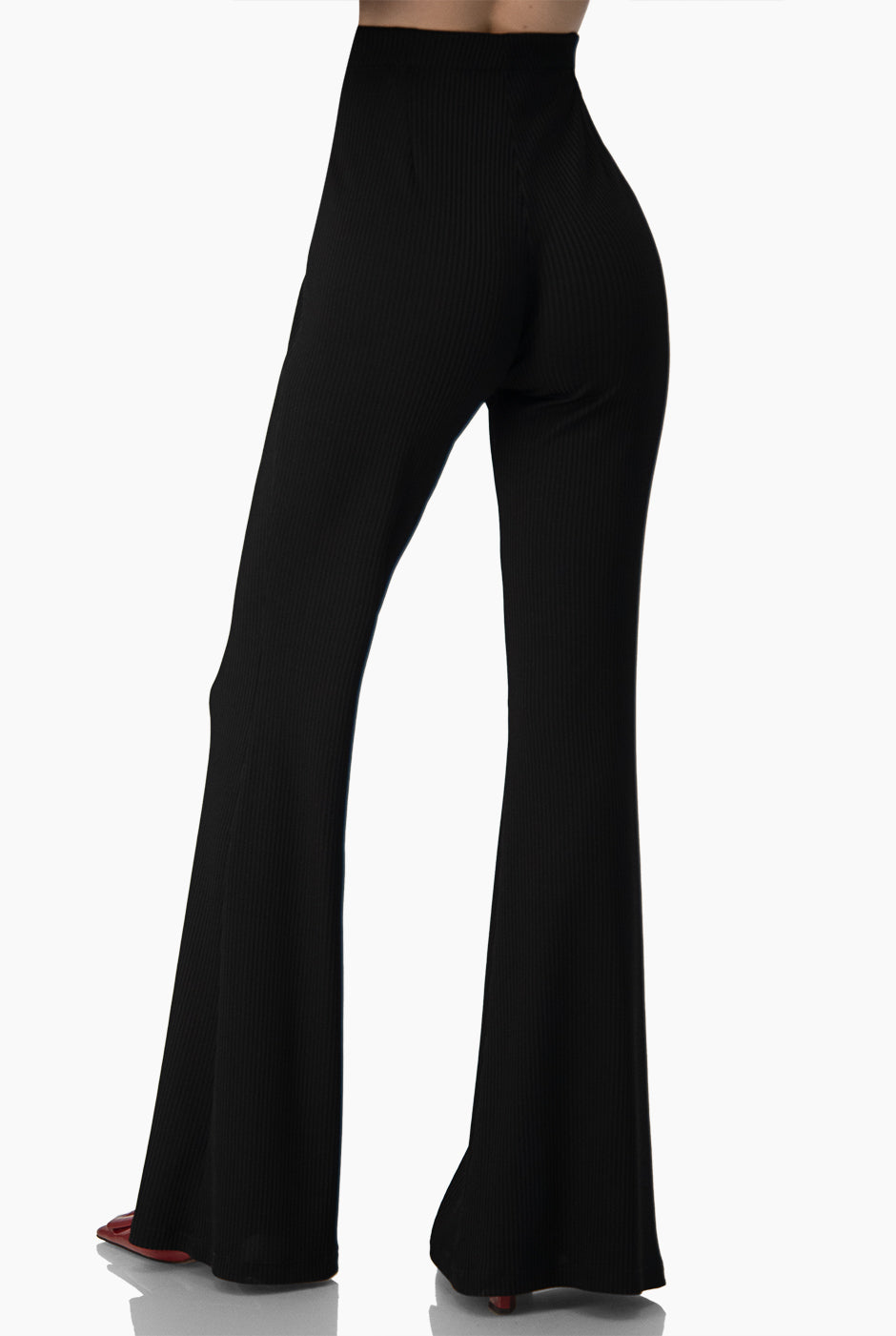 Pantalon semi campana negro