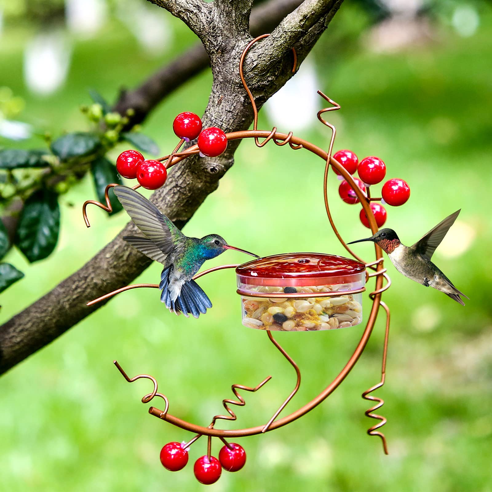 🔥Mother's Day Promotion-[SAVE 50% OFF]🎉🔥Coppervine Red Berry bird Feeder-BUY 3 GET 1 FREE & GET EXTRA 15% OFF