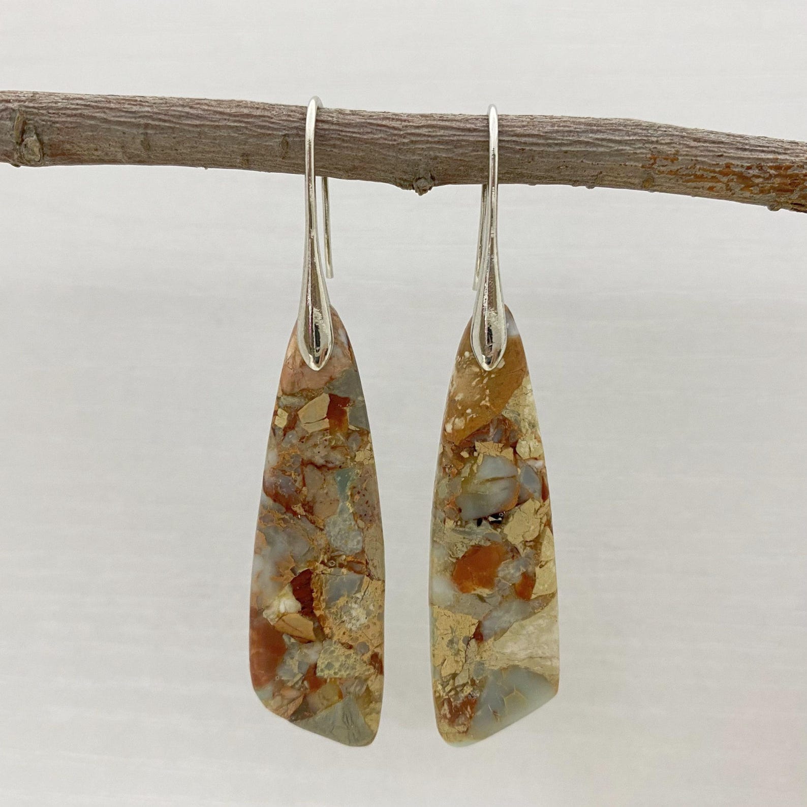 Sea Sediment Drop Earrings