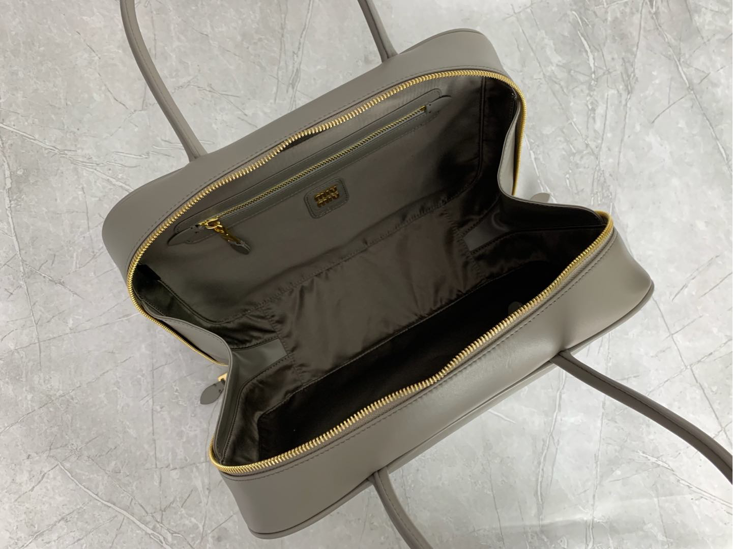 Miu Miu Brown Leather Briefcase 5BB117