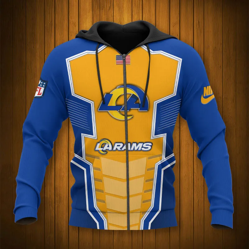 LOS ANGELES RAMS 3D HOODIE TTB4317