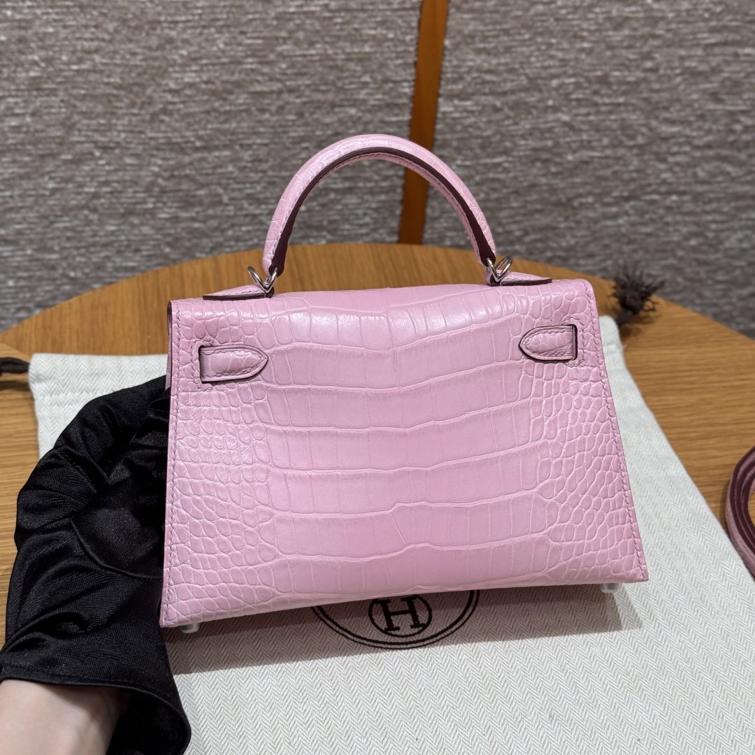 Hermes mini kelly 2 3QRose Sakura (handmade to order)