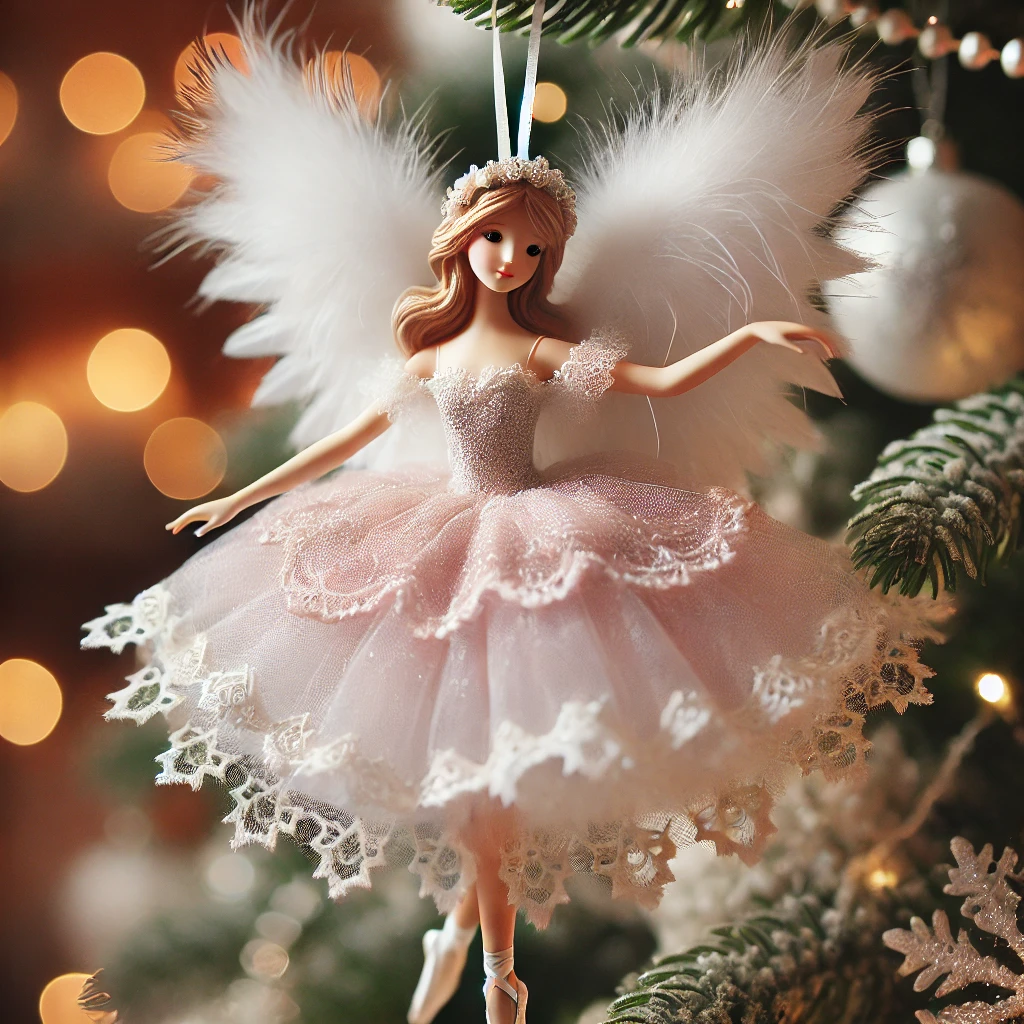 Ballet Dancing Angel Xmas Tree Ornament