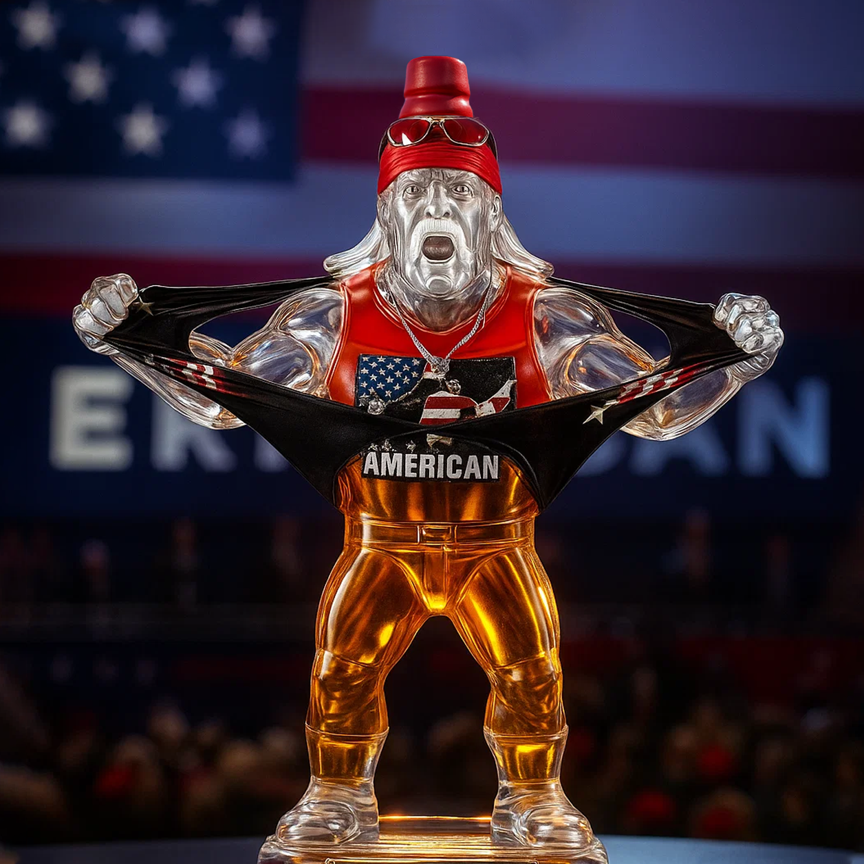 Hulk Hogan Whiskey Bottle