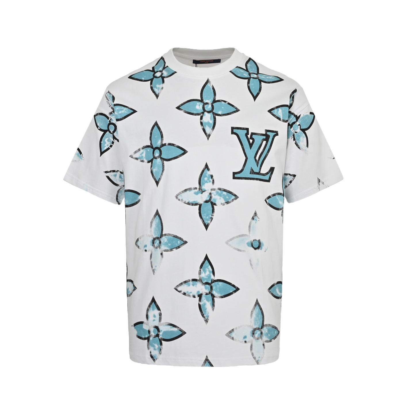 Louis Vuitton 25ss full print monogram four-leaf clover rendering short sleeve