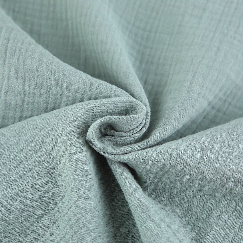 Women Summer Cotton Linen French Simplicity Sports Shirt Shorts Double Layer Gauze Pajamas Women Homewear