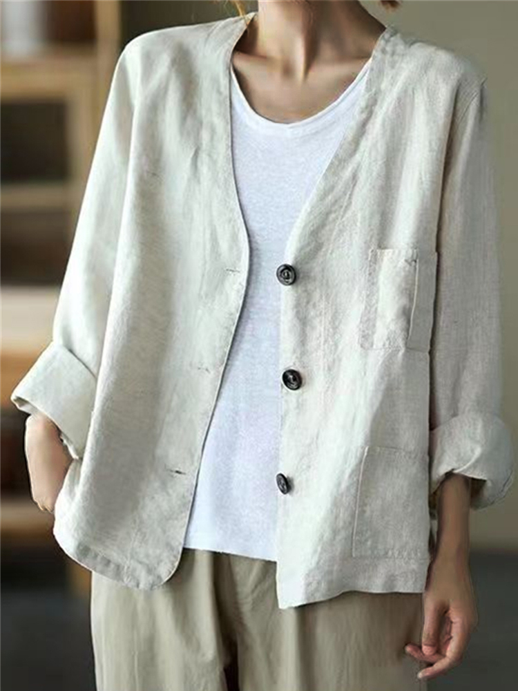 Basic Patch Pocket Woven Jacket
