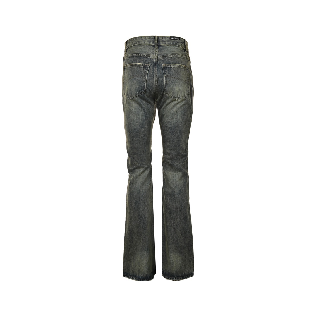 Balenciaga Fitting Room LOOK BOOK Blue Washed Orange Flared Jeans