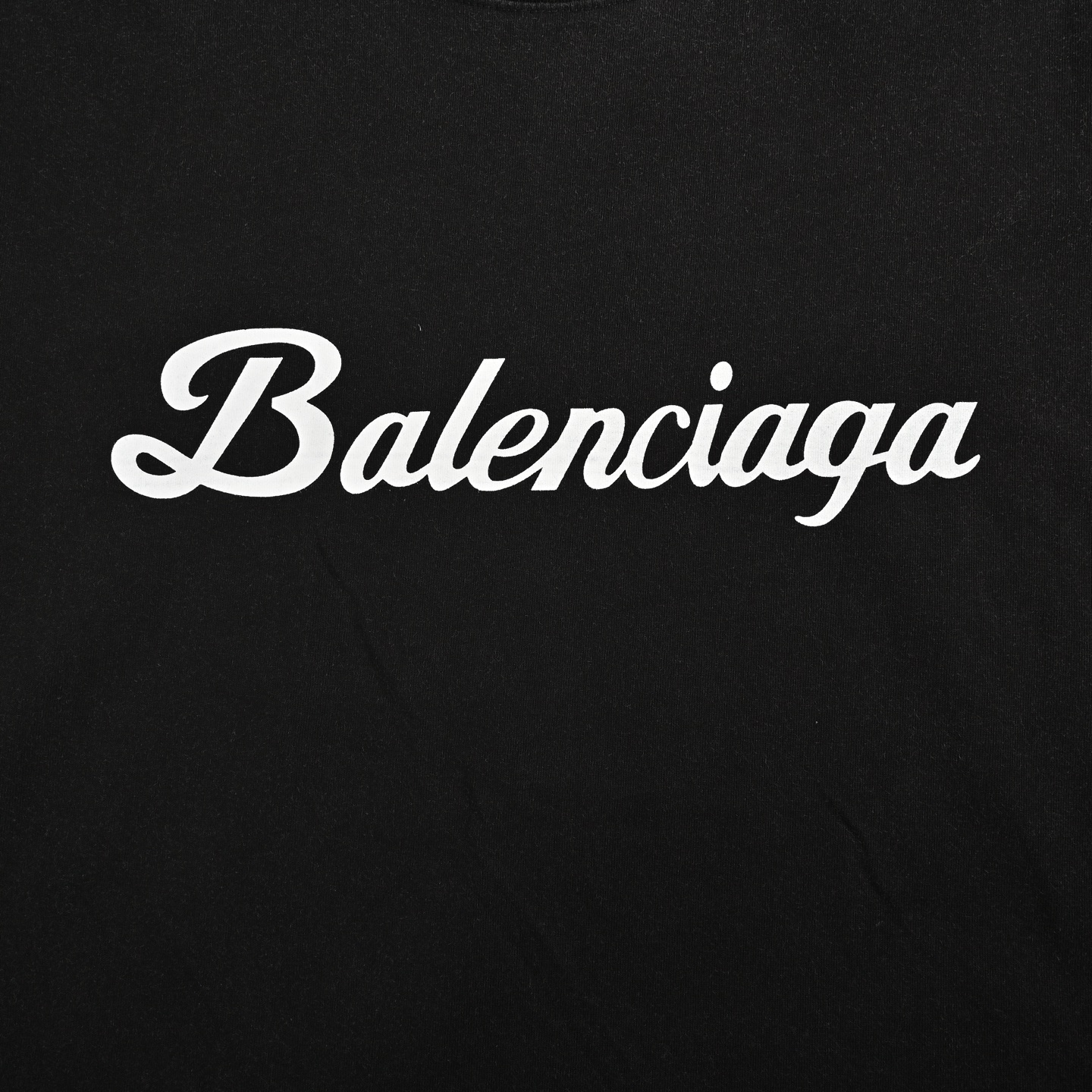 Balenciaga 25ss letter print washed short sleeves