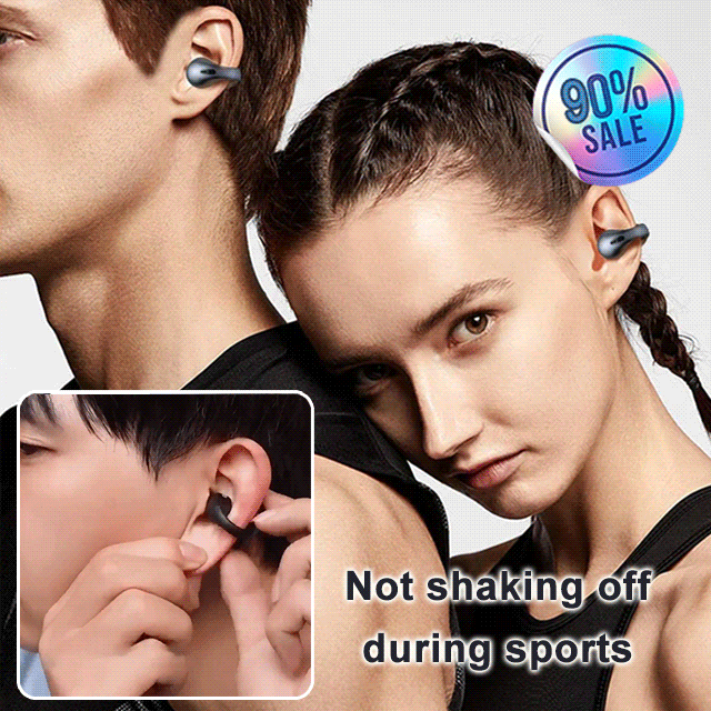 (🔥Last Day Promotion-SAVE 50% OFF)2023 New Upgrated Wireless Ear Clip Bone Conduction Headphones-BUY 2 SETS GET 10% OFF & FREE SHIPPING
