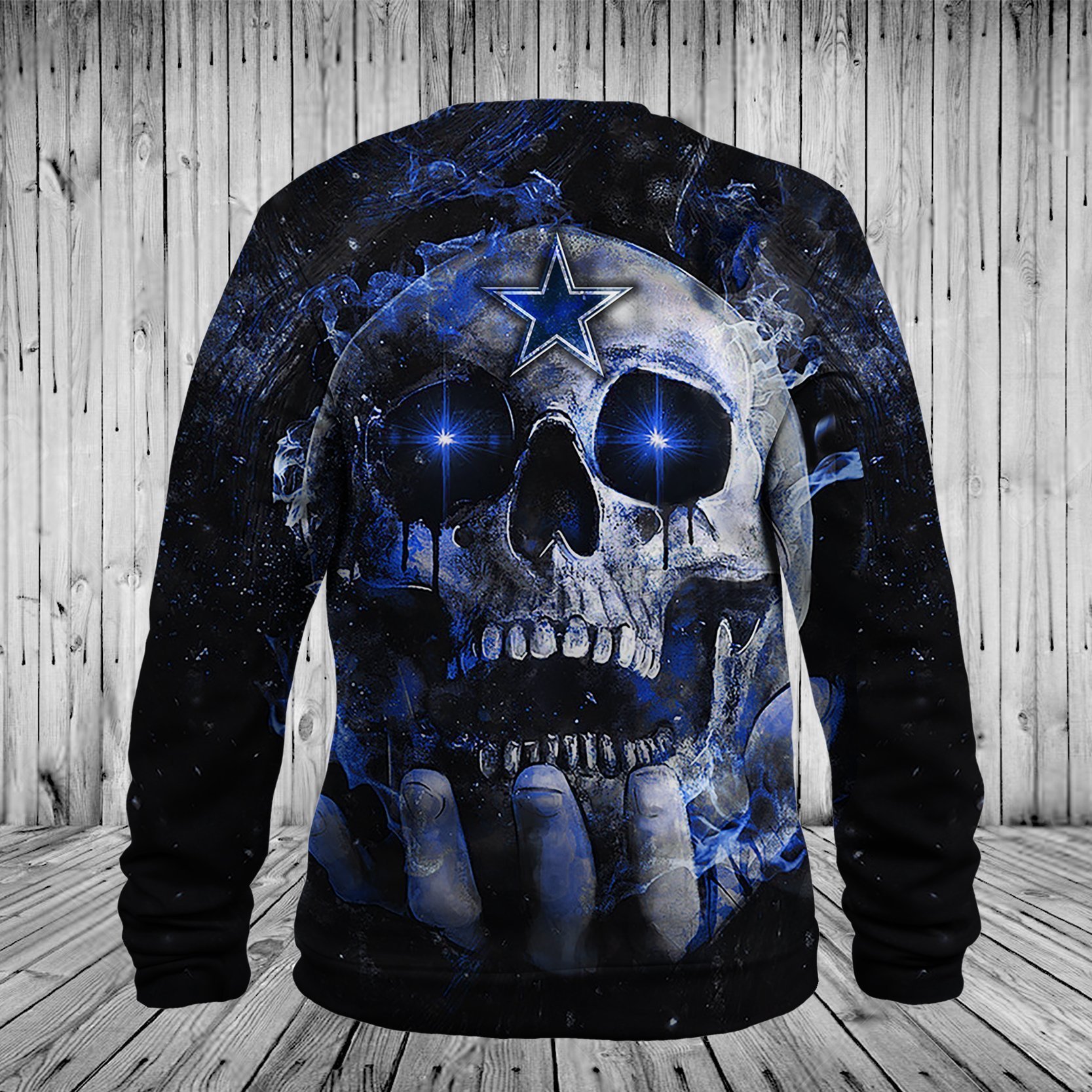 COWBOYS HOODIE 3D SKULL 63