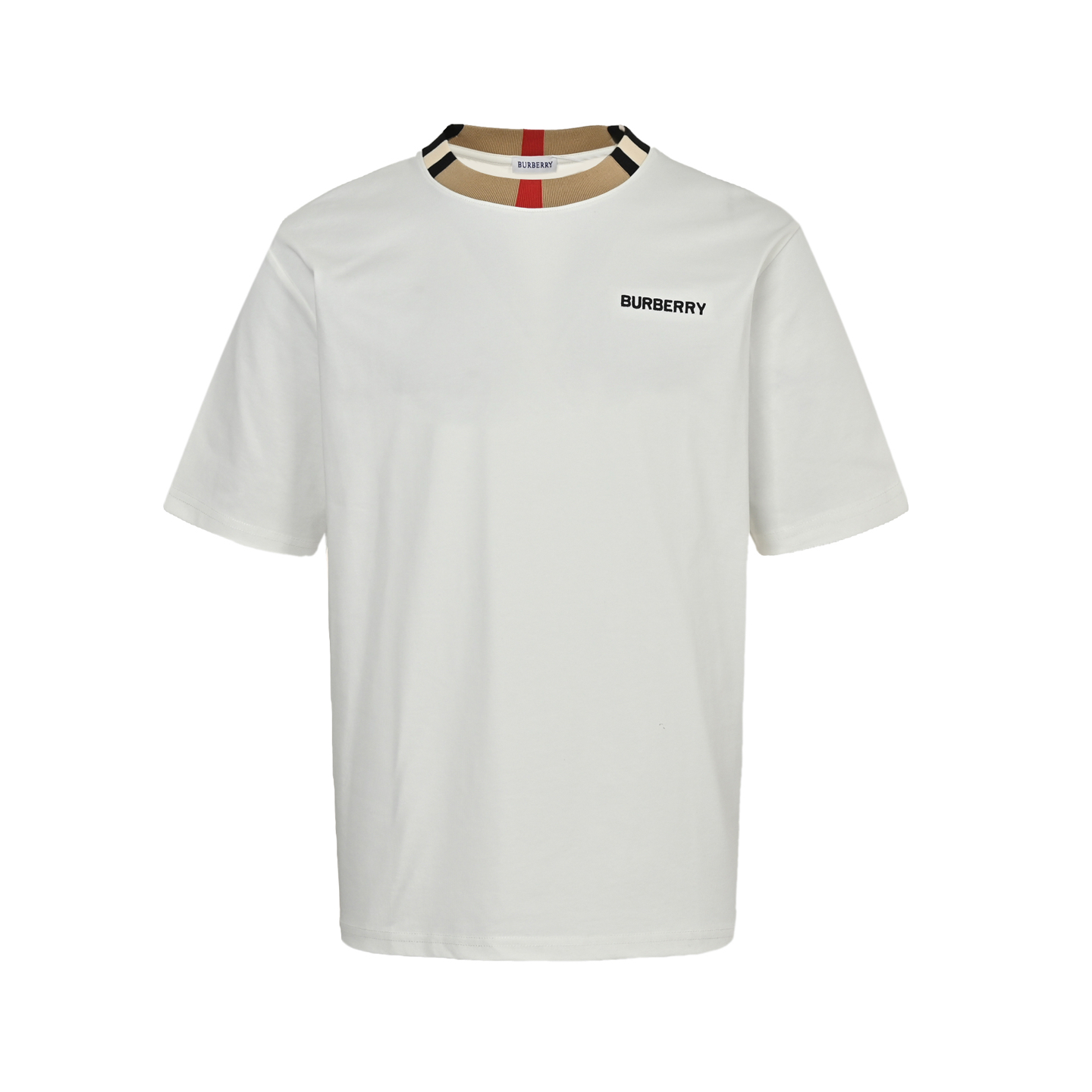 Burberry collar webbing stitching short sleeves