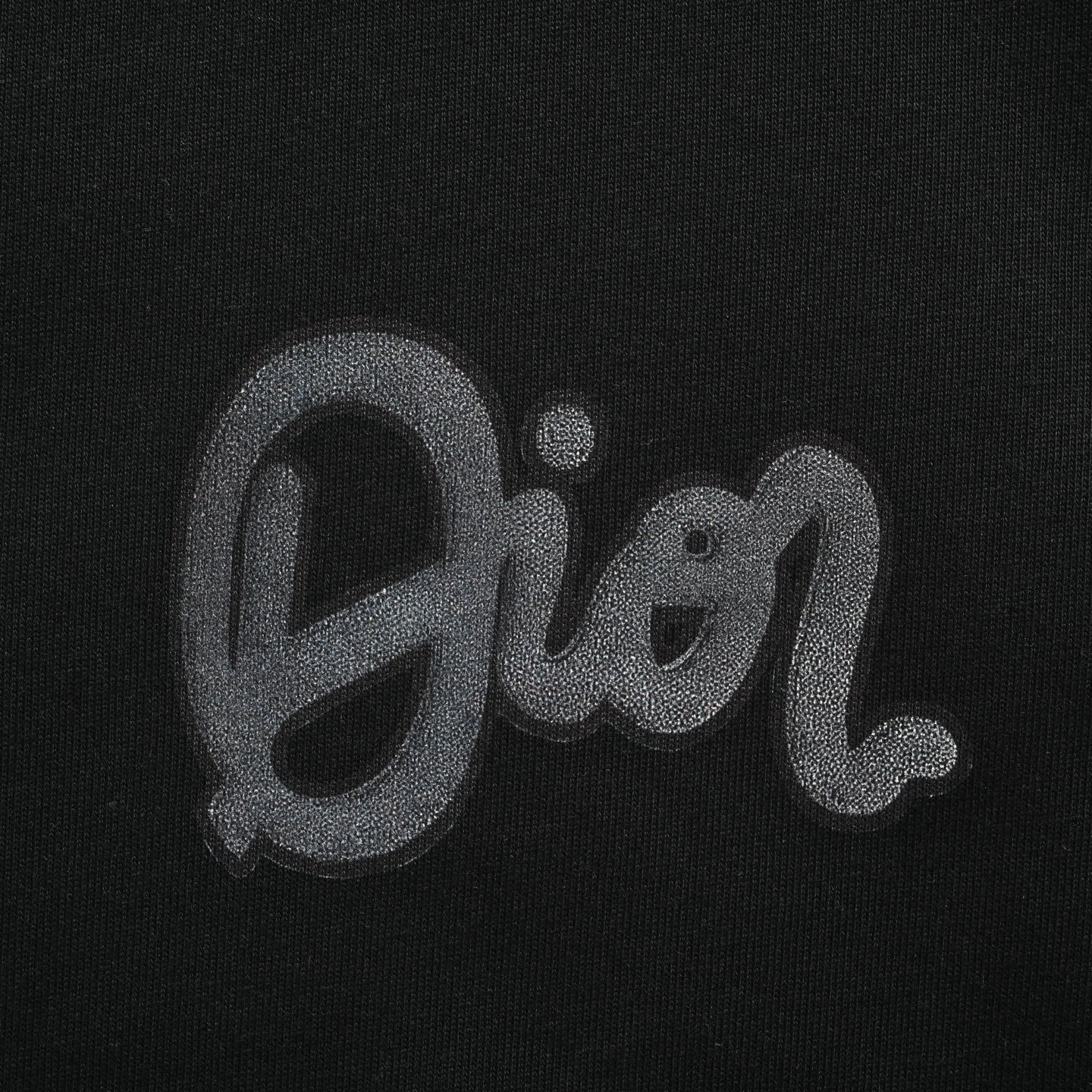 Dior 25ss art letter print short sleeve