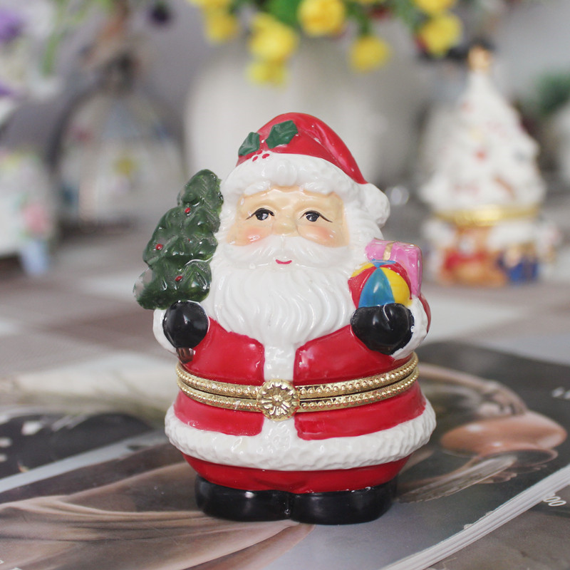 🎄Early Christmas Sale 49% OFF🎄Christmas Hand Painted Ceramic Jewelry Box