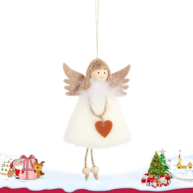 👼👼3 Whimsical Angel Girl Christmas Hanging Decoration Set