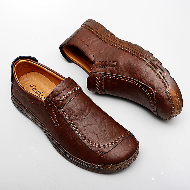 Men's Handmade Slip-on Casual Leather Shoes
