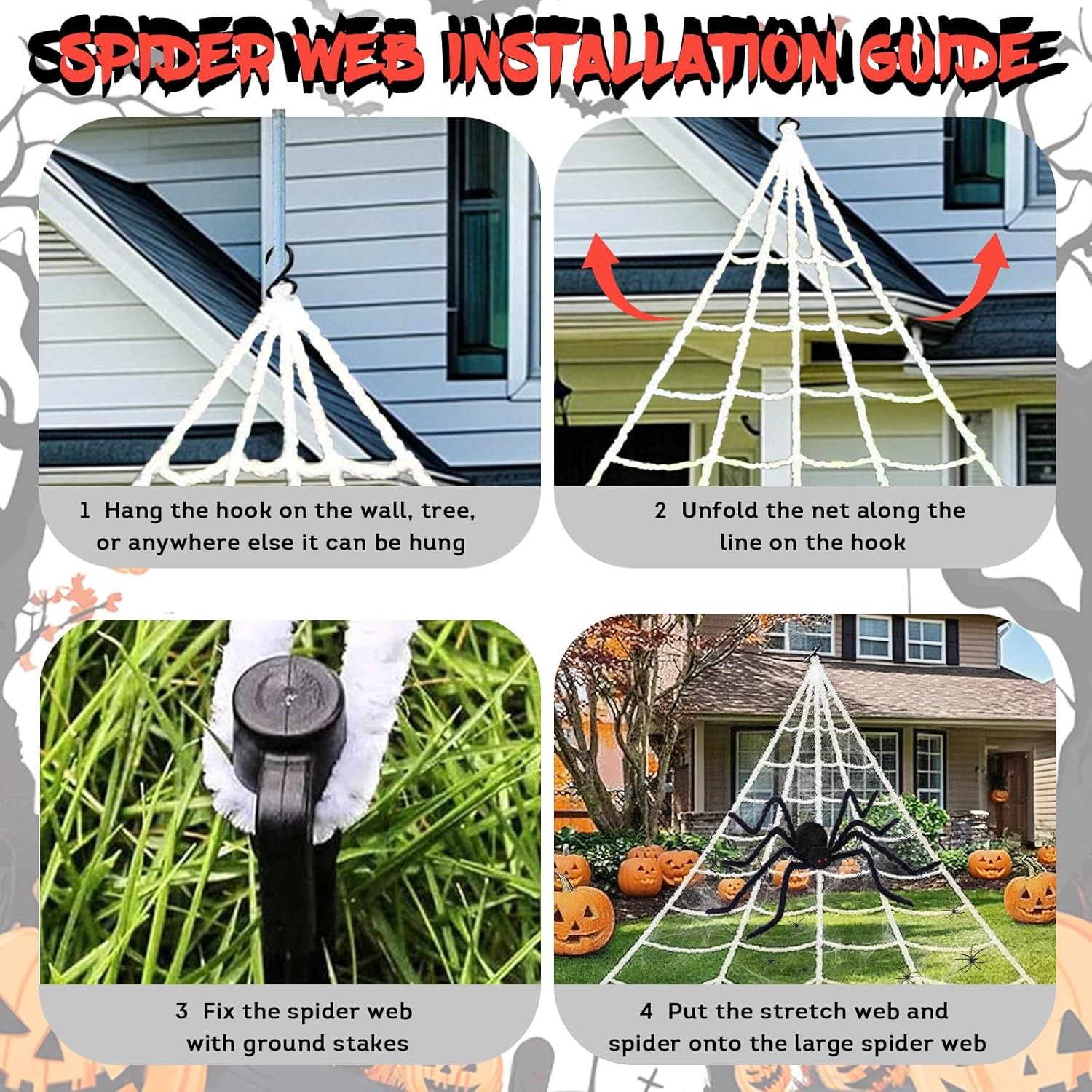 ✨Flash Sale✨Halloween Decorations Spider Web