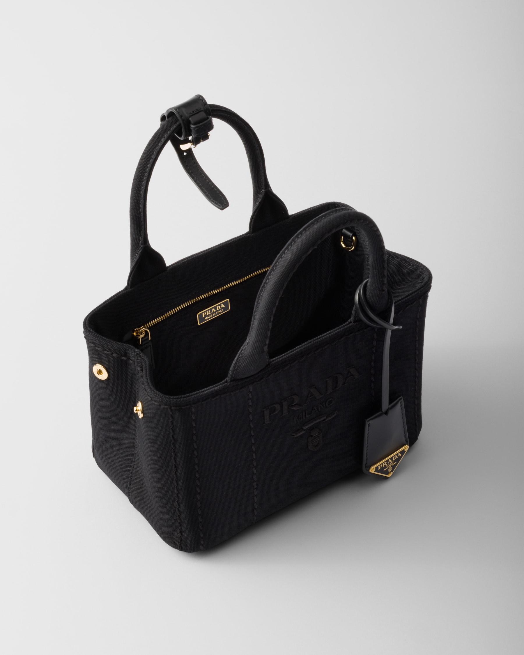 Prada Cotton Canvas Mini Bag 1BA038_2CYA_F0002_V_8OM