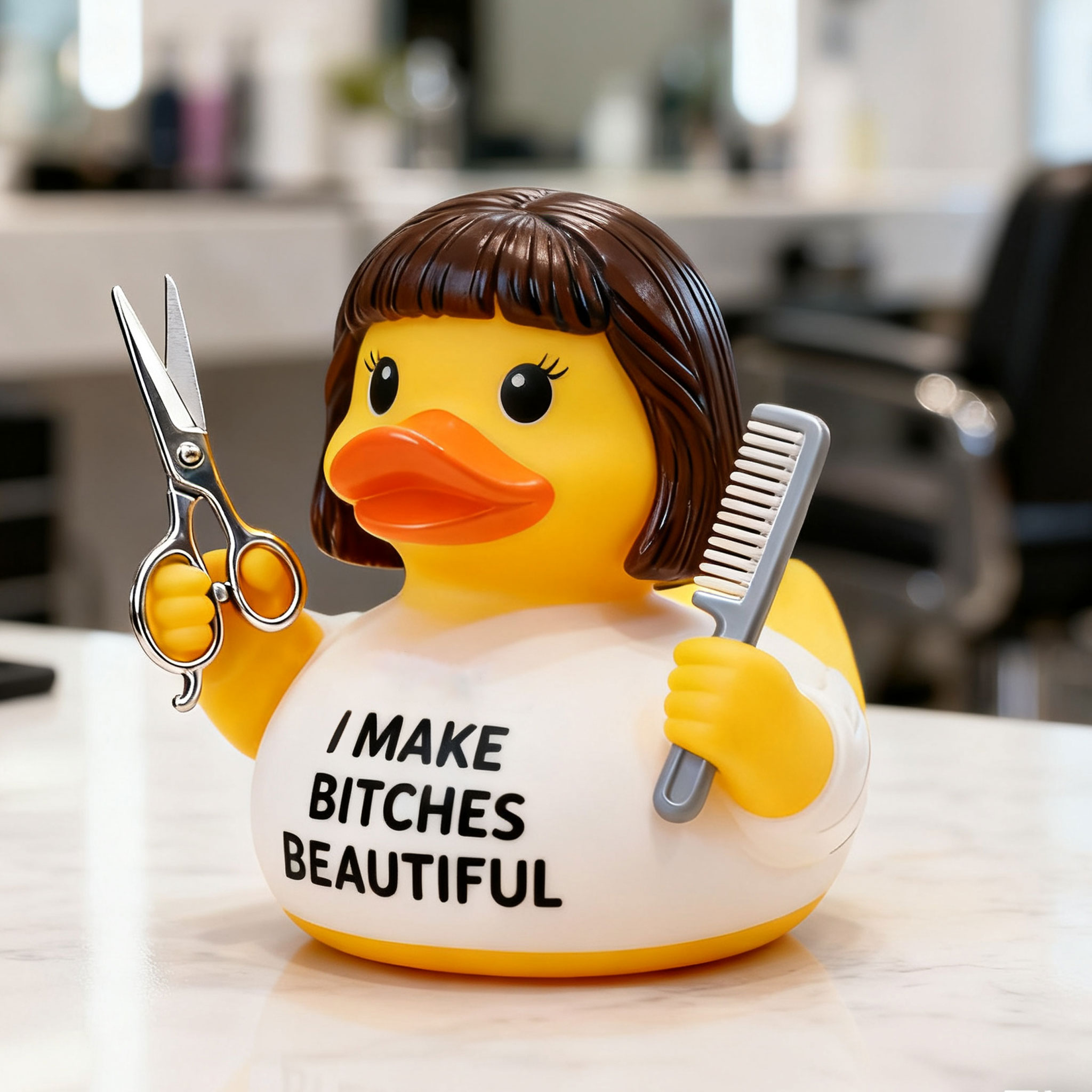 💇“I MAKE BITCHES BEAUTIFUL” Hairstylist Duck