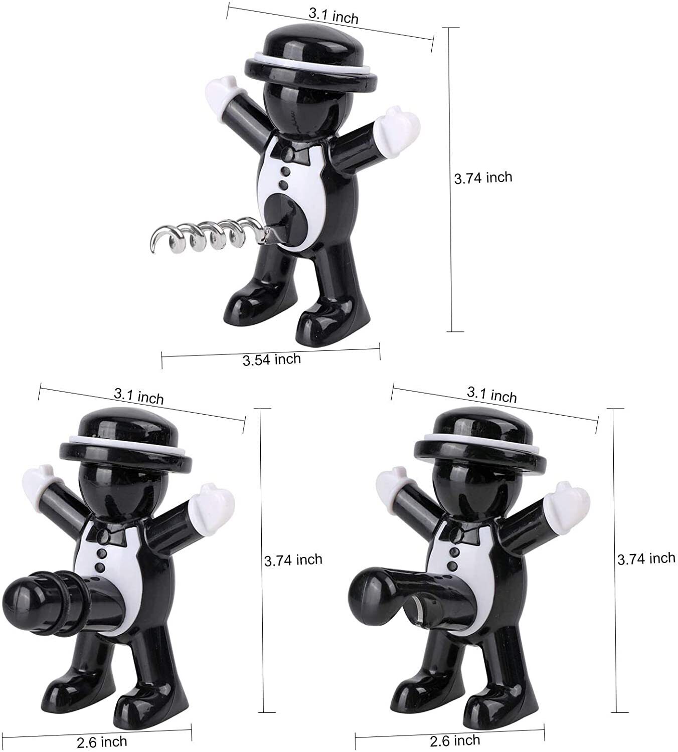 Funny Red Man  Wine Bottle Stopper Bottle