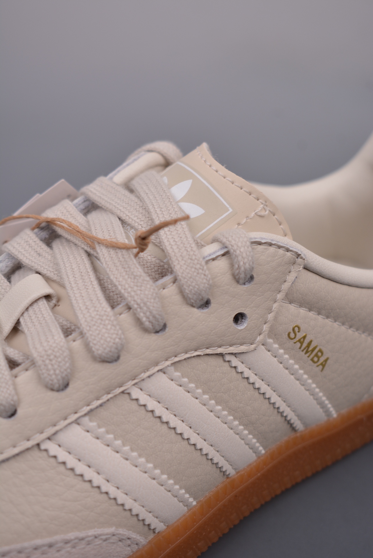 Adidas Originals Samba Vegan OG Leather Beige White Gold IE7013