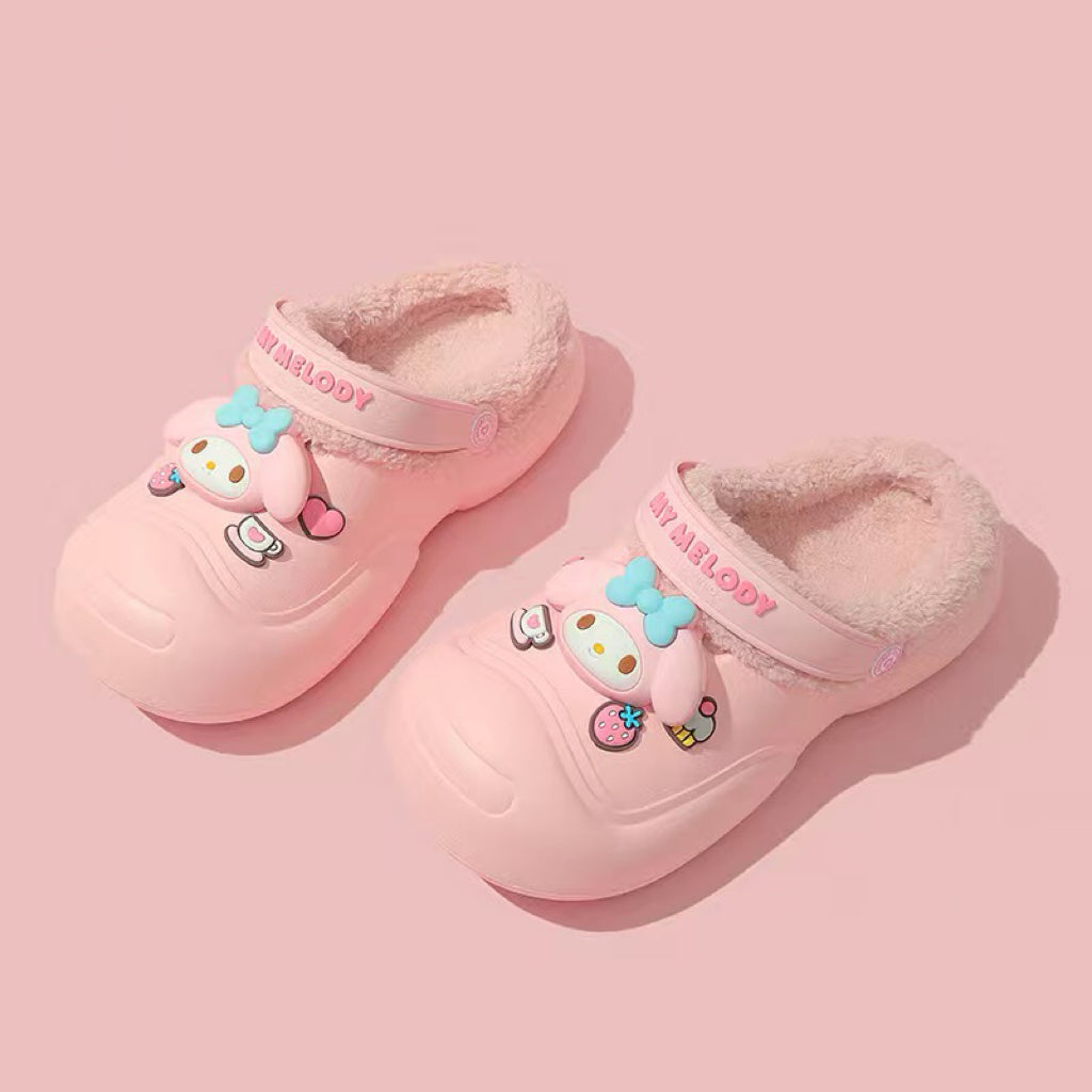 KT Slides Fuzzy for Women Slippers Winter Warm Plush Comfy Non-Slip Waterproof House Cloud Slide Slippers for Indoor Outdoor