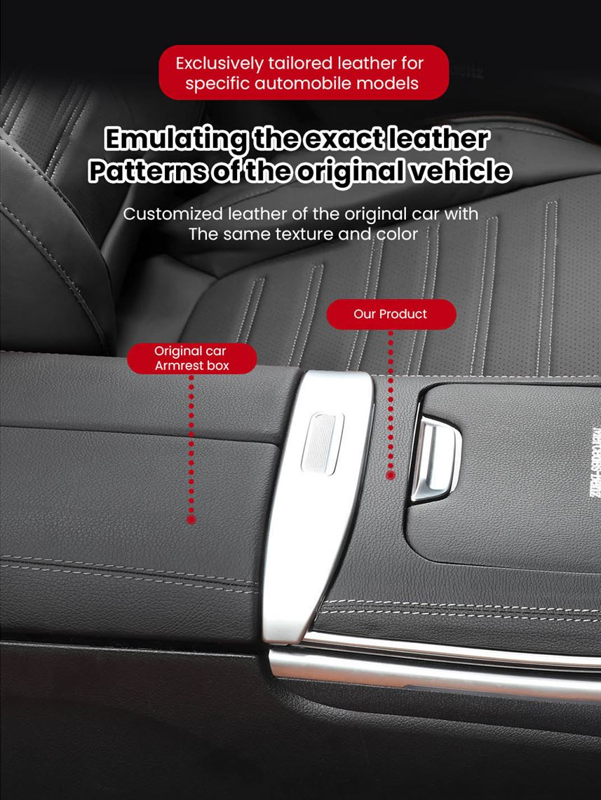 Leather Center Console Hard Cover