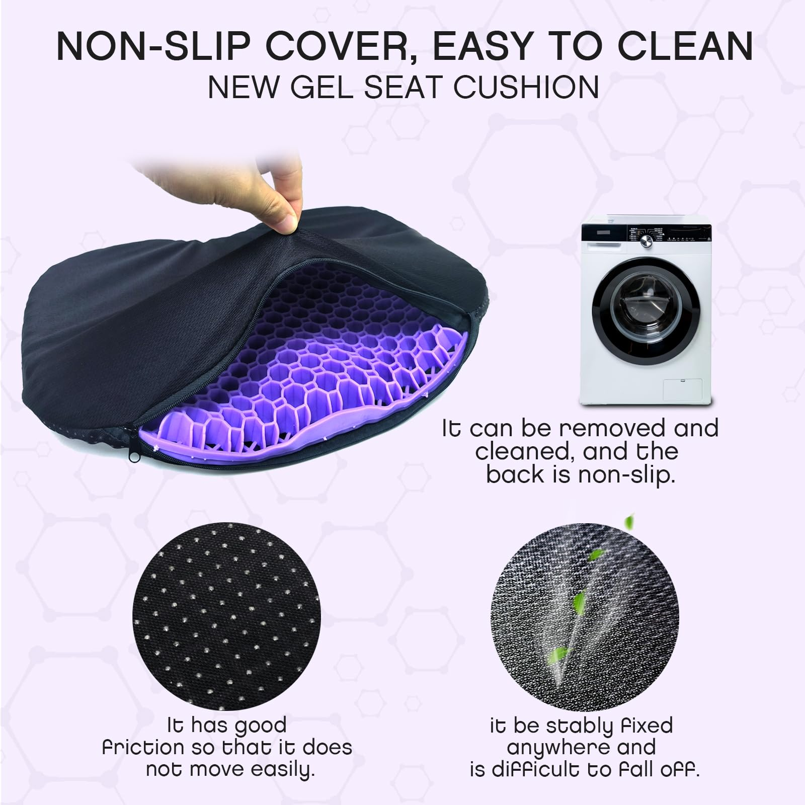 Purple Anti Slip Kayak Seat Cushion