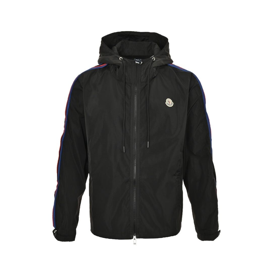 Moncler 24Fw side webbing hooded windbreaker jacket