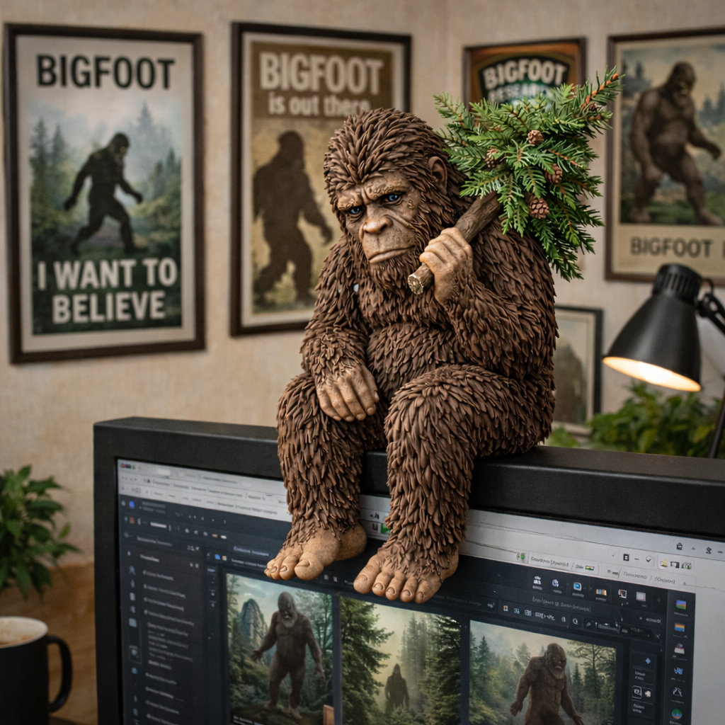 Bigfoot Desk Companion Resin Figurine