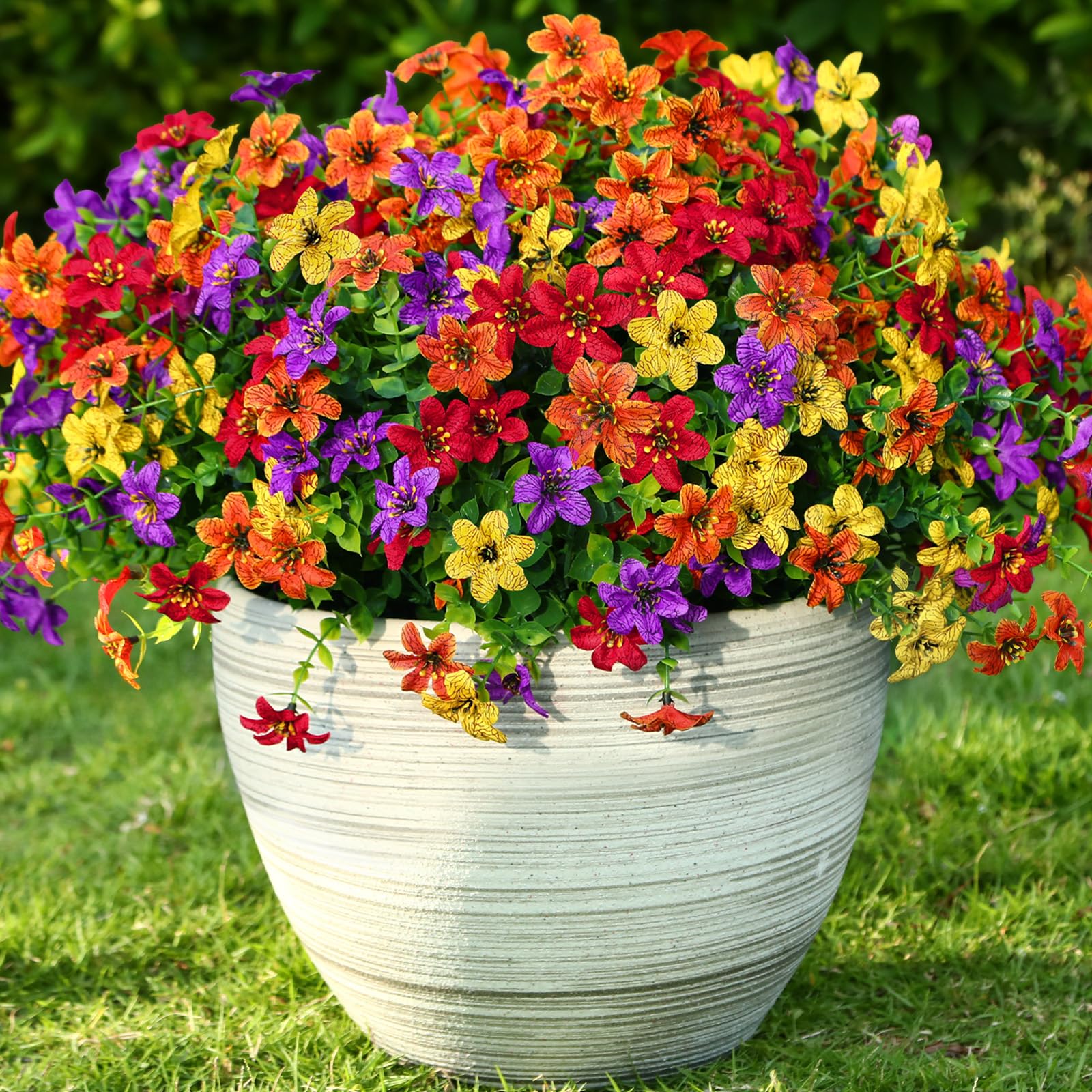 💥ON SALE💥Artificial Fall Mums Flowers for Outdoors, UV resistant, Waterproof, Windproof