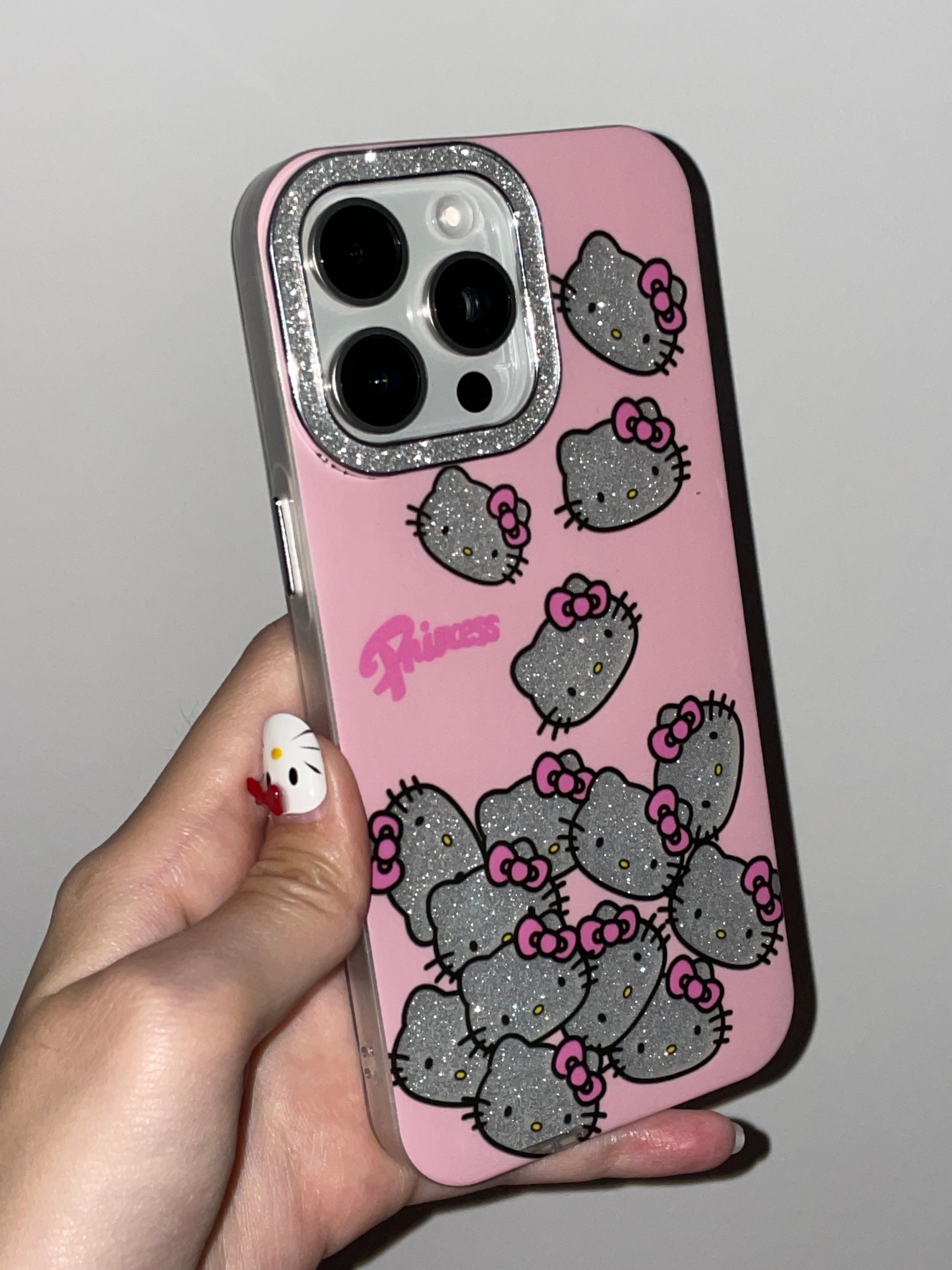 Sanrio Hellokitty Sparkling Rhinestone Cute Kawaii Phone Case